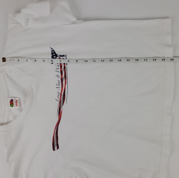 Heavy cotton cropped patriotic tee M - Picture 6 of 6